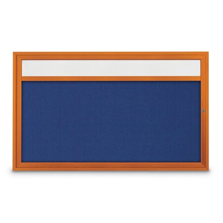 United Visual Products Hinge-less Radius Corkboard, 30"x36", Satin Alum Frame/Black UVEB3036R-SATIN-BLACK